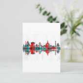 Invitation Carte Postale Skyline de Katmandou (Debout devant)