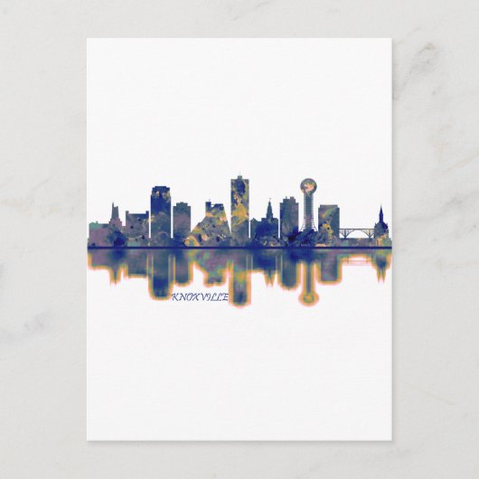 Invitation Carte Postale Skyline de Knoxville (Devant)