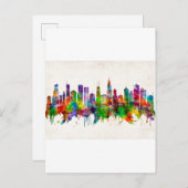 Invitation Carte Postale Skyline de l'Illinois (Devant / Derrière)