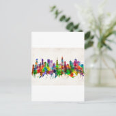 Invitation Carte Postale Skyline de l'Illinois (Debout devant)