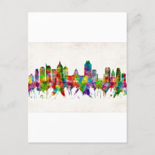 Invitation Carte Postale Skyline de Sacramento en Californie