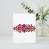 Invitation Carte Postale Skyline Durham Caroline du Nord (Debout devant)