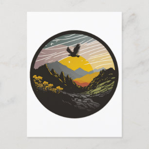 Invitation Carte Postale Snowdonia