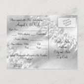 Invitation Carte Postale Softball Sports Mariage thème RSVP (Dos)