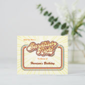 Invitation Carte Postale Soirée Années Soixante-di (Debout devant)