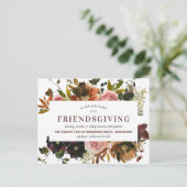 Invitation Carte Postale Soirée d'Action d'Amabilité Dîner d'Action de Grâc (Debout devant)