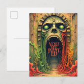 Invitation Carte Postale Soirée d'Halloween (Devant / Derrière)