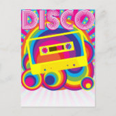 Invitation Carte Postale Soirée disco (Devant)