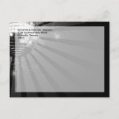 Invitation Carte Postale Soirée Disco Disco Ball (Dos)