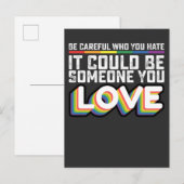 Invitation Carte Postale Sois Prudent Qui Tu Détestes Ça Pourrait Être Quel (Devant / Derrière)