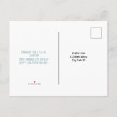 Invitation Carte Postale Soleil Nuages Ciel bleu Anniversaire (Dos)