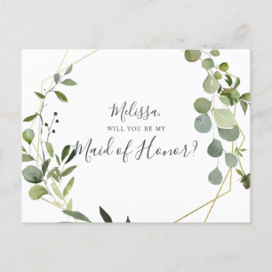 Invitation Carte Postale Soyez Ma Fille De La Verdure Honore