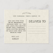 Invitation Carte Postale Soyez ma servante d'État (Dos)