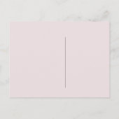 Invitation Carte Postale Soyez ma servante d'État | Rose clair (Dos)