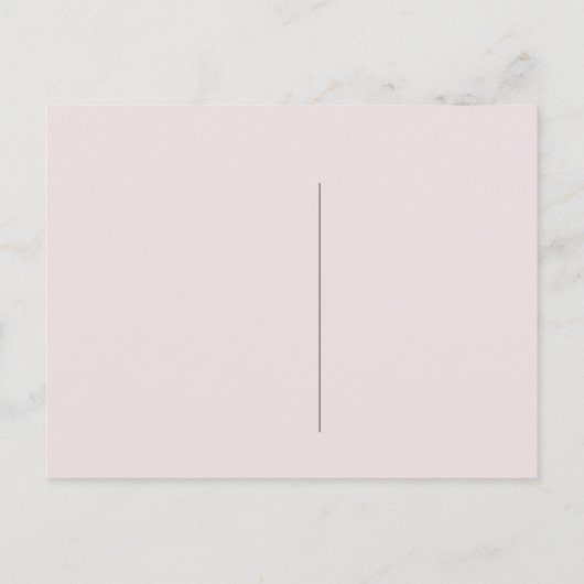 Invitation Carte Postale Soyez ma servante d'État | Rose clair (Dos)