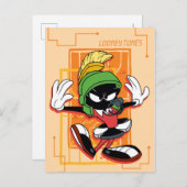 Invitation Carte Postale SPACE JAM™ arbitre MARVIN THE MARTIAN™ (Devant / Derrière)