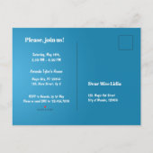 Invitation Carte Postale Spectacle de magicien garçon pour fête d'anniversa (Dos)