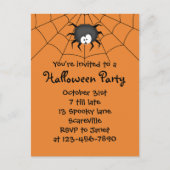 Invitation Carte Postale Spider (Devant)