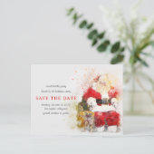 Invitation Carte Postale Splendor de Noël | Fête fériée Enregistrer la date (Debout devant)