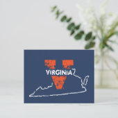 Invitation Carte Postale Split V Virginia State Love (Debout devant)