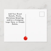 Invitation Carte Postale Sports de vacances de Noël amusants (Dos)