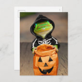 Invitation Carte Postale Squelette de Gecko (Devant / Derrière)