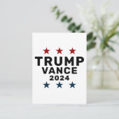 Invitation Carte Postale Star classique de Trump Vance 2024 (Debout devant)