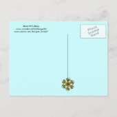 INVITATION CARTE POSTALE STORK BÉBÉ GARÇON DOUCHE 2 (Dos)