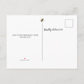 Invitation Carte Postale Sucré comme peut être Baby shower (Dos)