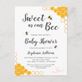 Invitation Carte Postale Sucré comme peut être Baby shower (Devant)