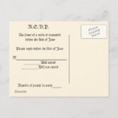 Invitation Carte Postale Suite Mariage/à main éternelle (Dos)