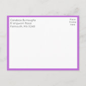 Invitation Carte Postale Sunflower Daisy Floral Wildflower Couples Shower (Dos)