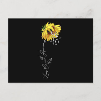 Invitation Carte Postale Sunflower de sensibilisation au cancer du poumon_1