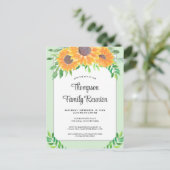 Invitation Carte Postale Sunflower Reunion familiale (Debout devant)