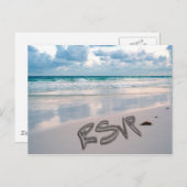 Invitation Carte Postale Sunset Beach (Devant / Derrière)