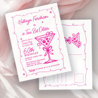SURPRISE FÊTE 60e anniversaire Doodle rose Martini