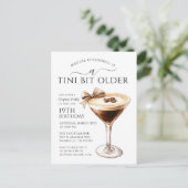 Invitation Carte Postale SURPRISE PARTY Tini Bit Ancien Martini 19e (Debout devant)