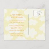Invitation Carte Postale Sweet dessin animé bumble abeille baby shower invi (Dos)