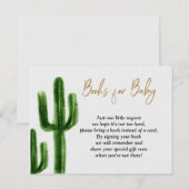 Invitation Carte Postale Taco à propos de bébé Cactus Baby shower Livres po (Devant / Derrière)