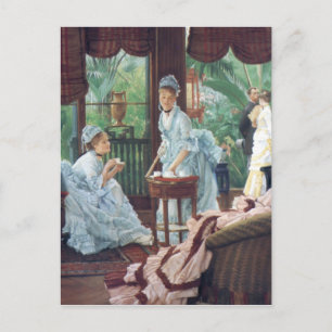 Invitation Carte Postale Tea Fashion Tissot de la Maison Victorienne