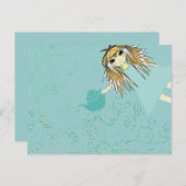 Invitation Carte Postale Tea Party (Devant / Derrière)