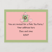 Invitation Carte Postale Tea_rose (Dos)