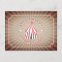 Tente de cirque rose vintage inspirée Anniversaire