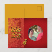 Invitation Carte Postale Têt Rat Year 2020 Cadre photo Ajouter votre image  (Devant / Derrière)