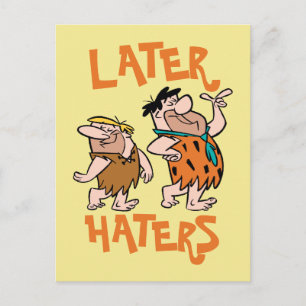 Invitation Carte Postale The Flintstones   Fred & Barney - Later Haters