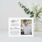 Invitation Carte Postale Thème de golf 70ème SURPRISE Anniversaire Photo (Debout devant)