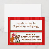 Invitation Carte Postale Toppe de sac de bonne taille Rouge étoile (Devant / Derrière)