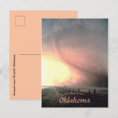 Invitation Carte Postale Tornade Près De Cordell Oklahoma (Devant / Derrière)