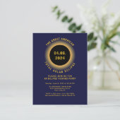 Invitation Carte Postale Total Solaire Eclipse 2024 Viewing Party (Debout devant)