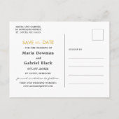 Invitation Carte Postale Tournesol rustique. Mariage bleu marine Enregistre (Dos)